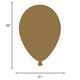 Gold Balloon Corrugated Plastic Yard Sign, 30in